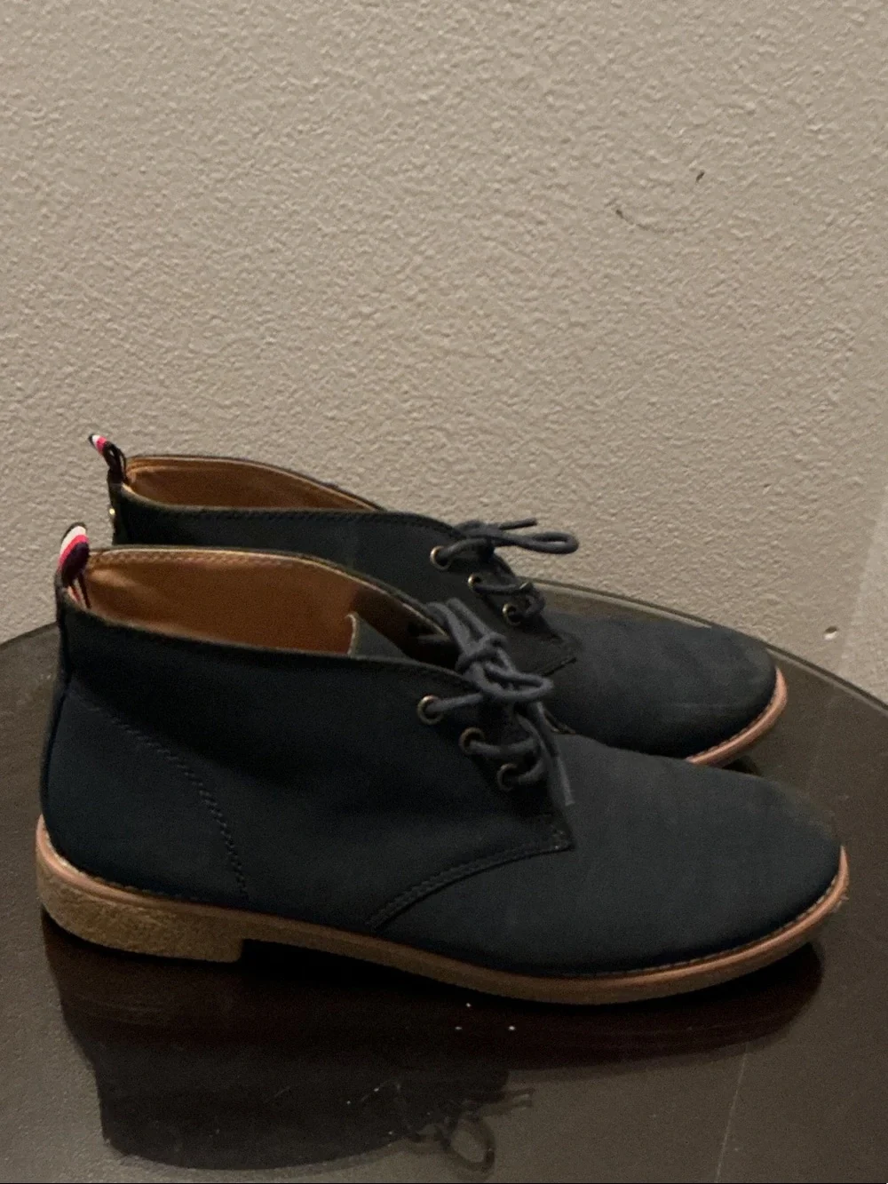 Tommy Hilfiger Unisex Navy Chukka Boots with Contrast Trim
